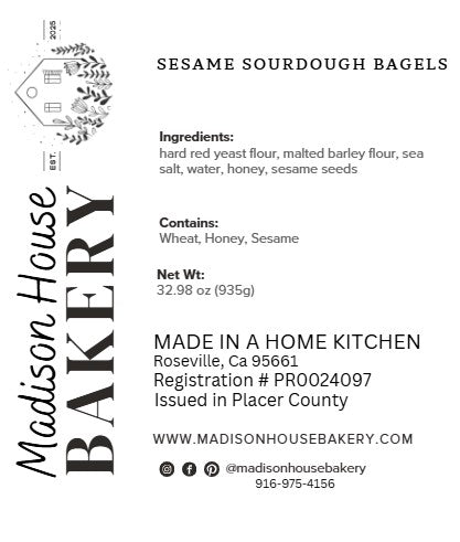 Half Dozen Sourdough Bagels